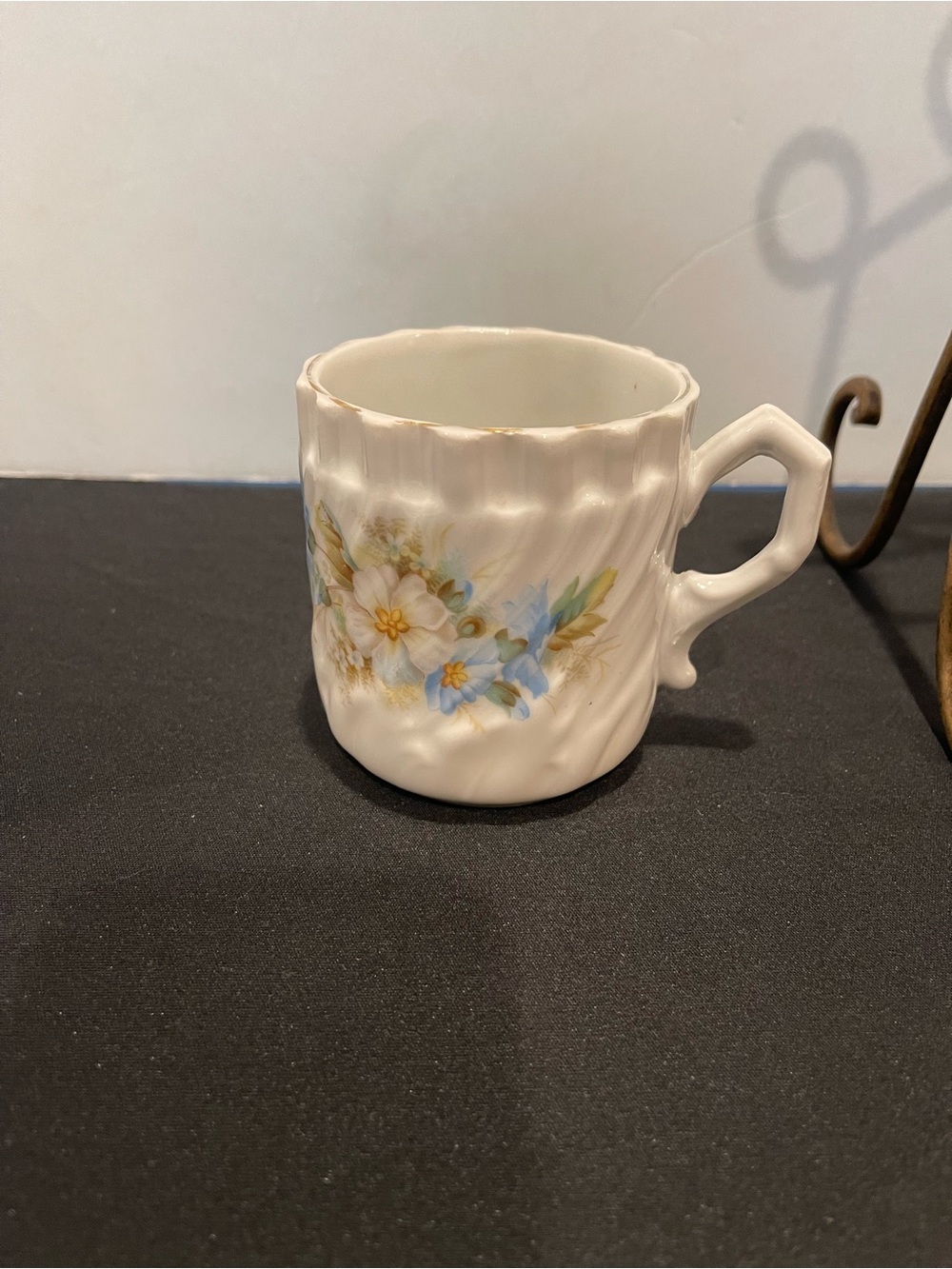 Vintage Hand Painted Floral Mug Unmarked